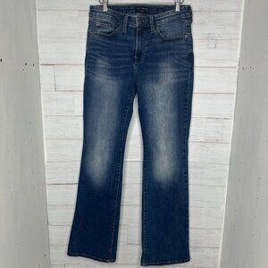 Lucky Brand Womens Mid Rise Sweet Boot Cut Blue Jeans in Agate Size 8 Flattering
